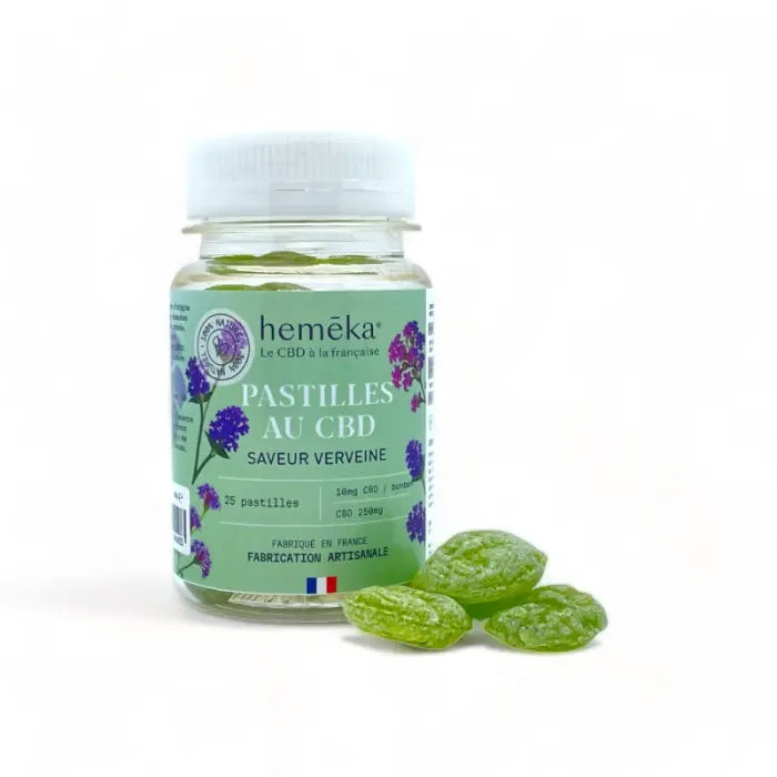 Pastilles au CBD Verveine - HEMEKA