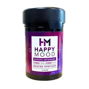Happy mood - 10 Gummies CBD 50mg & THC 25 mg | USA - GALAXIE