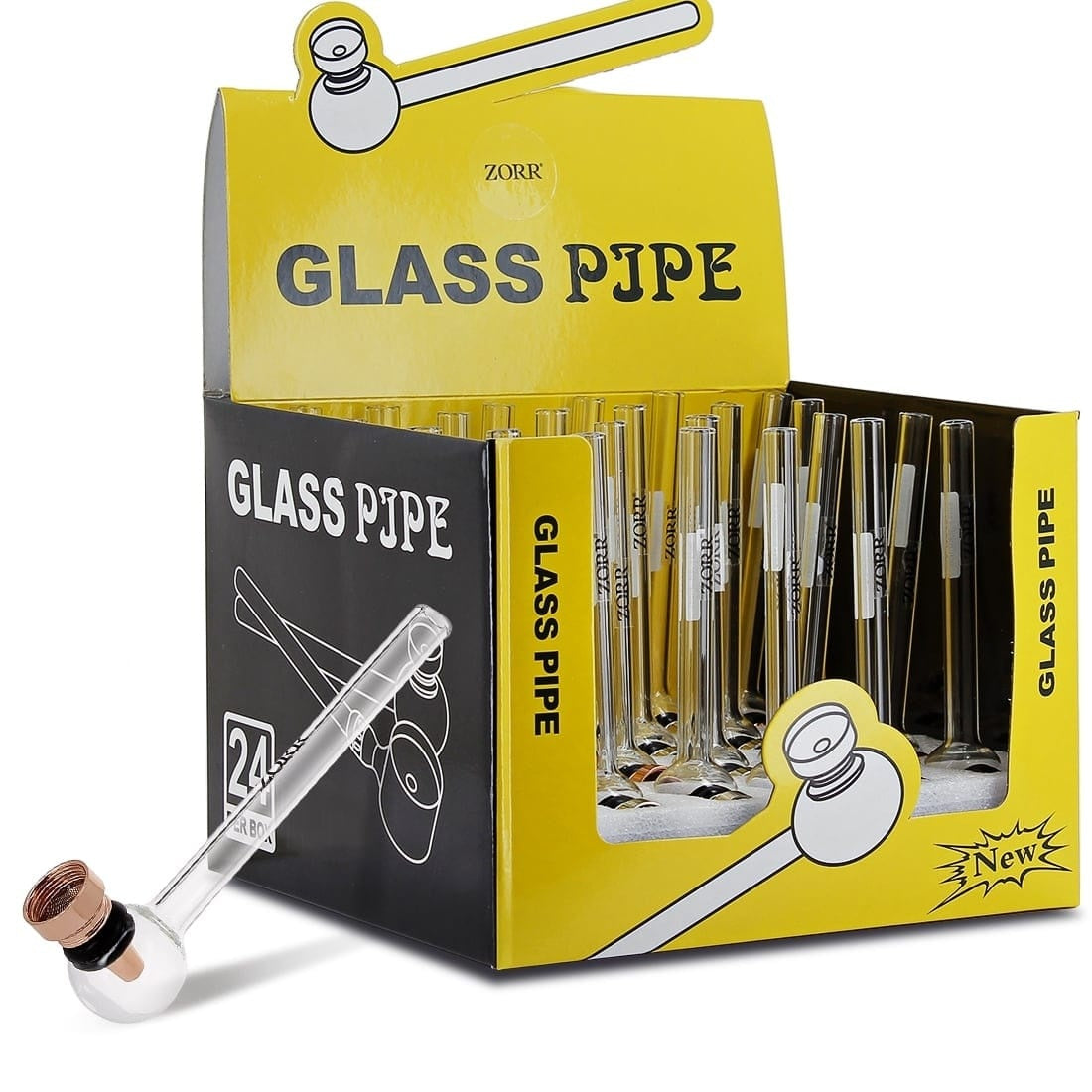 Pipes en verre + douille Zorr