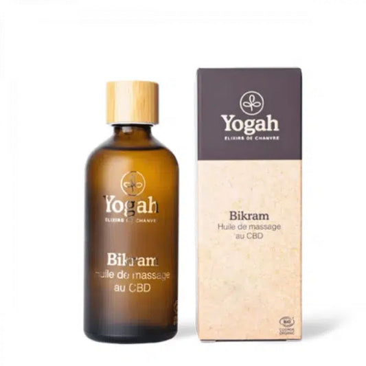 Huile de massage CBD bio – Bikram – Yogah