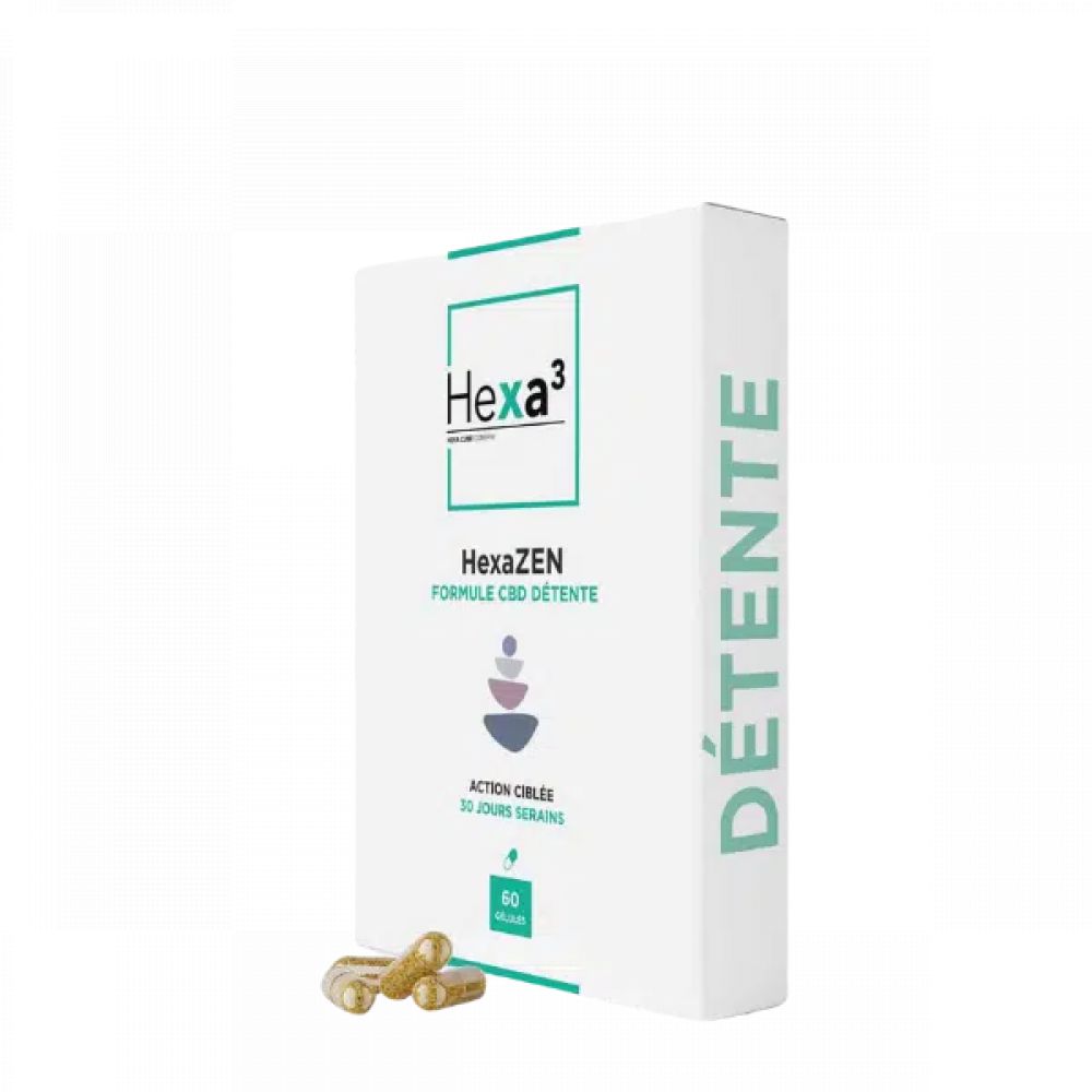 Capsules Détente 30mg CBD + Aubépine – HexaZEN