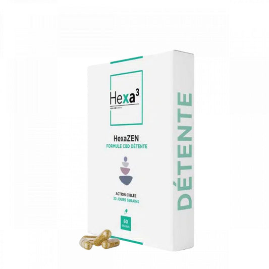 Capsules Détente 30mg CBD + Aubépine – HexaZEN