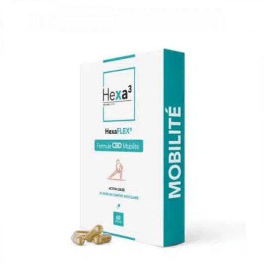 Capsules Mobilité 30mg CBD + Glucosamine – HexaFLEX