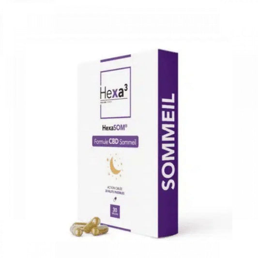 Capsules Sommeil 50 mg CBD + Mélatonine – HexaSOM