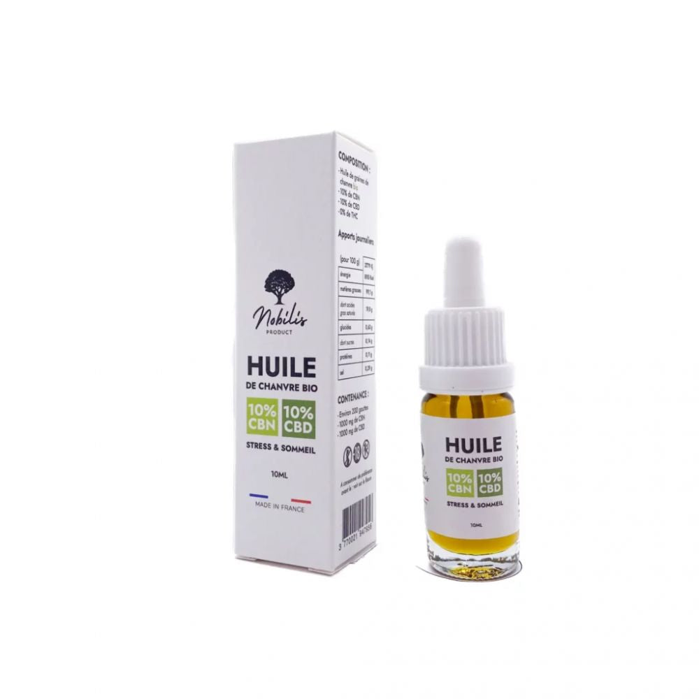 Huile 10% CBD + 10% CBN Sommeil Nobilis