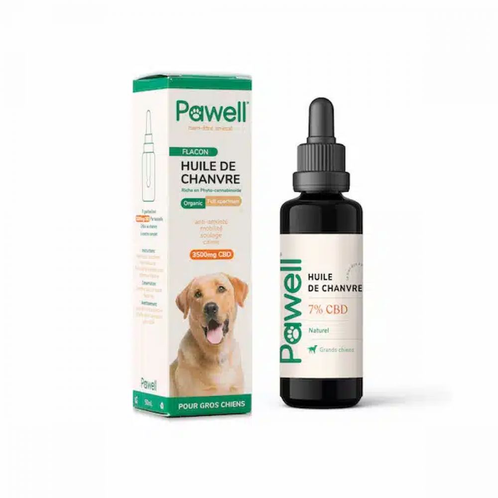 Huile CBD - Pour grands chiens - Pawell - 50ml