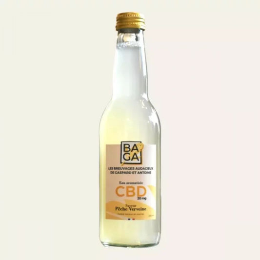 Infusion glacée au CBD 20mg – Pêche verveine – Baga