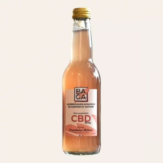 Infusion glacée au CBD 20mg – Framboise Mélisse – Baga